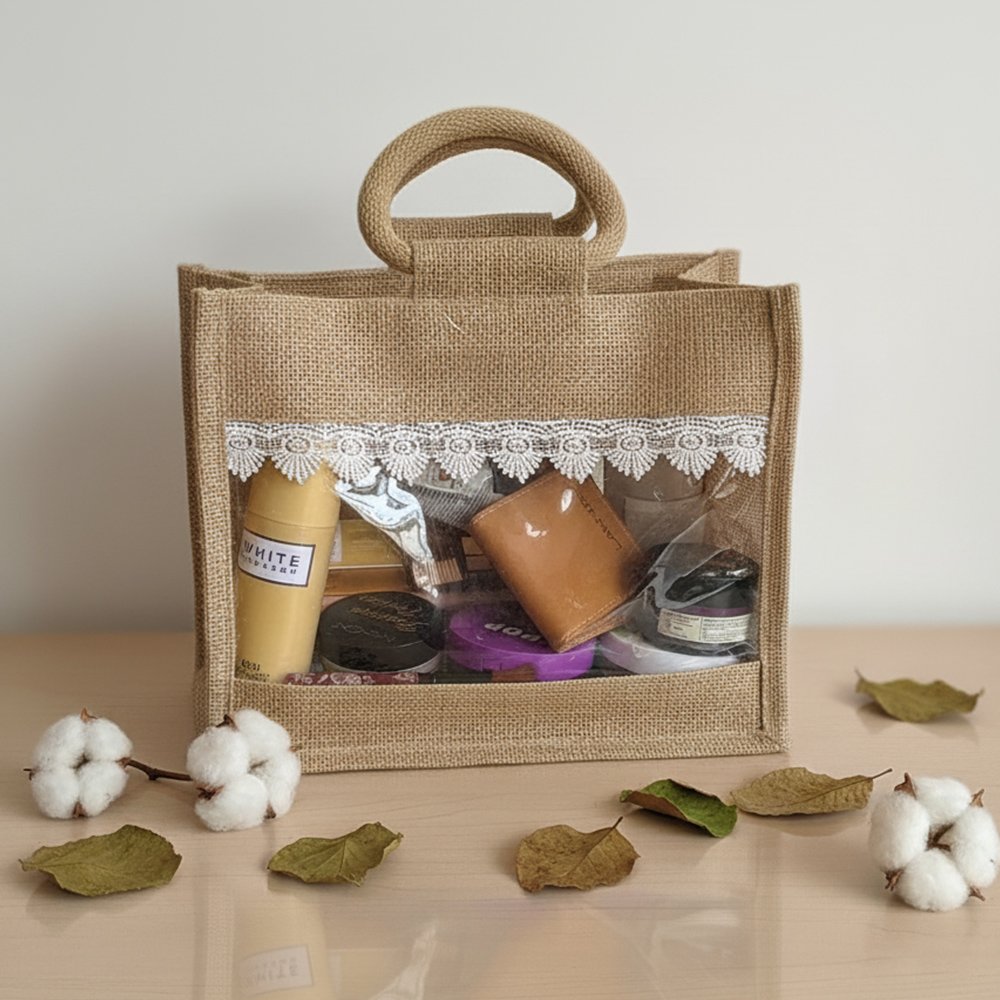 Natural Jute Gift Hamper Bag